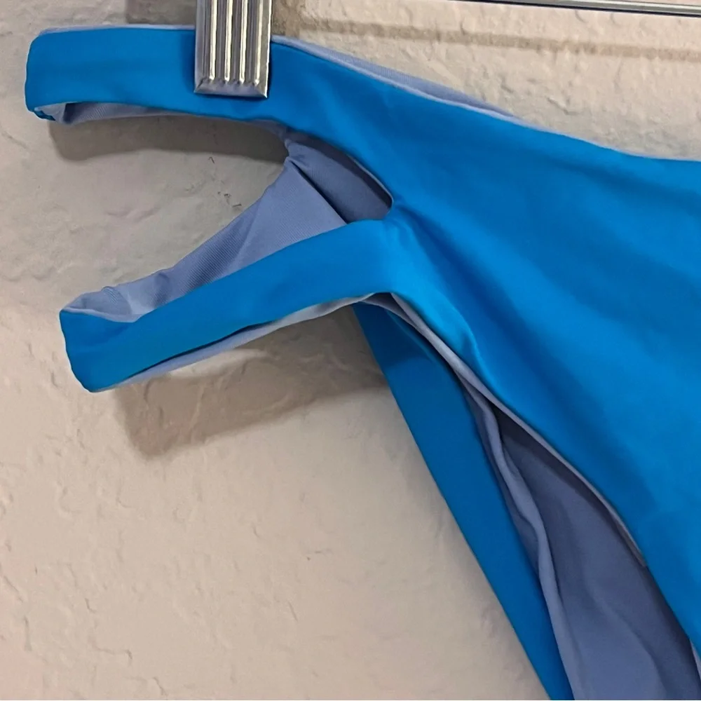 NEW L*Space Vibrant Blue Breakers Bikini Bottom Large or XL